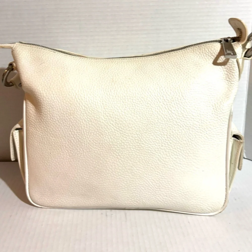 Pancaldi Chic Cream Leather Hobo Bag